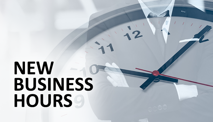 Read more about the article New business hours for Chelco Trustees